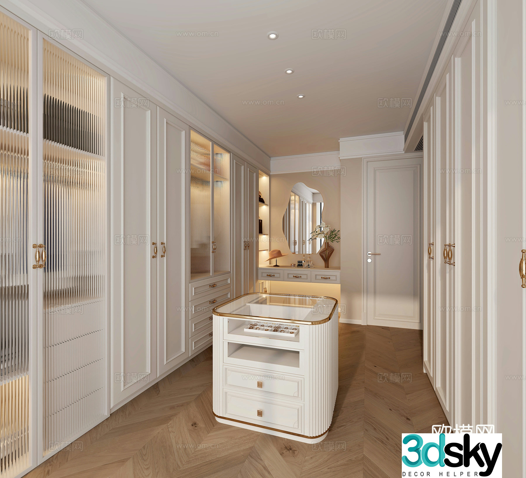 American cloakroom 3d model