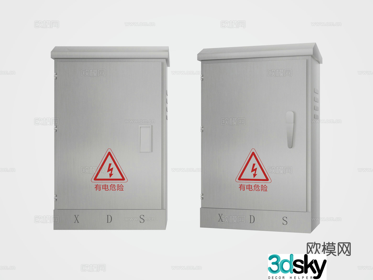 Electric box 3D model