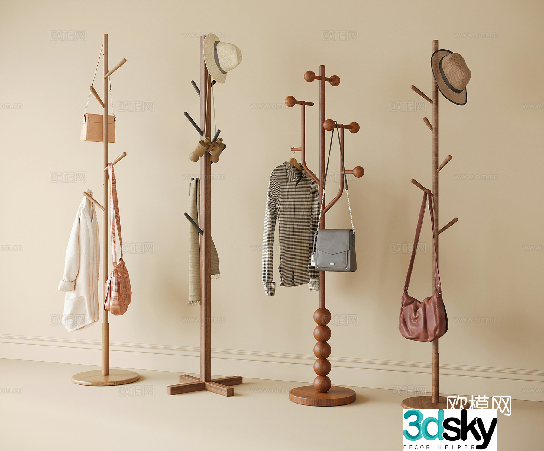 Modern floor hanger 3d model