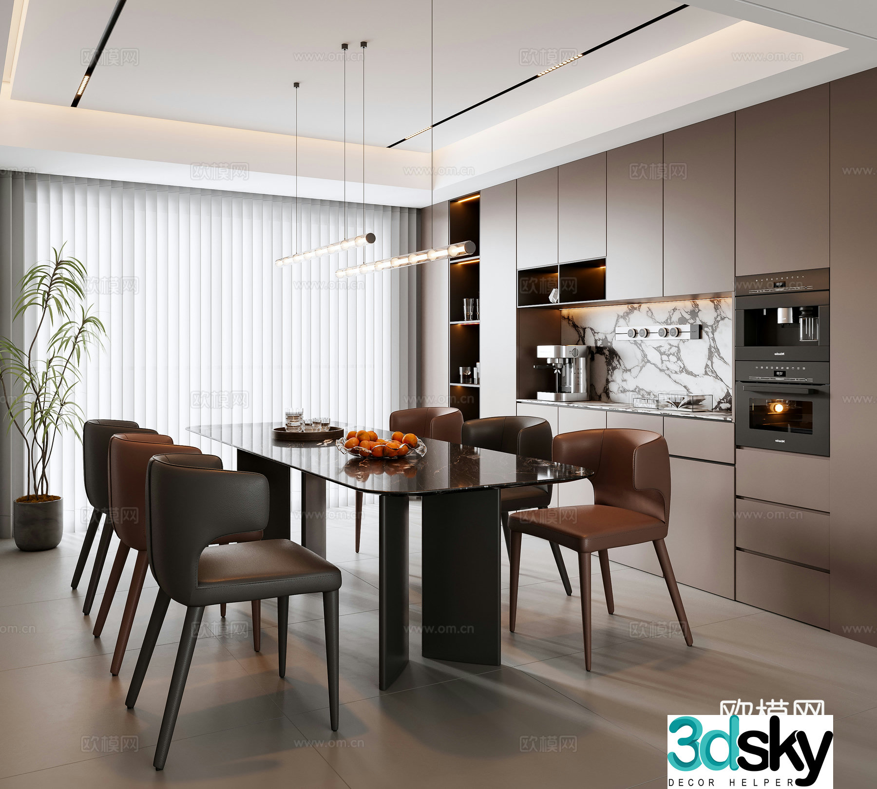 Italian restaurant 3d model