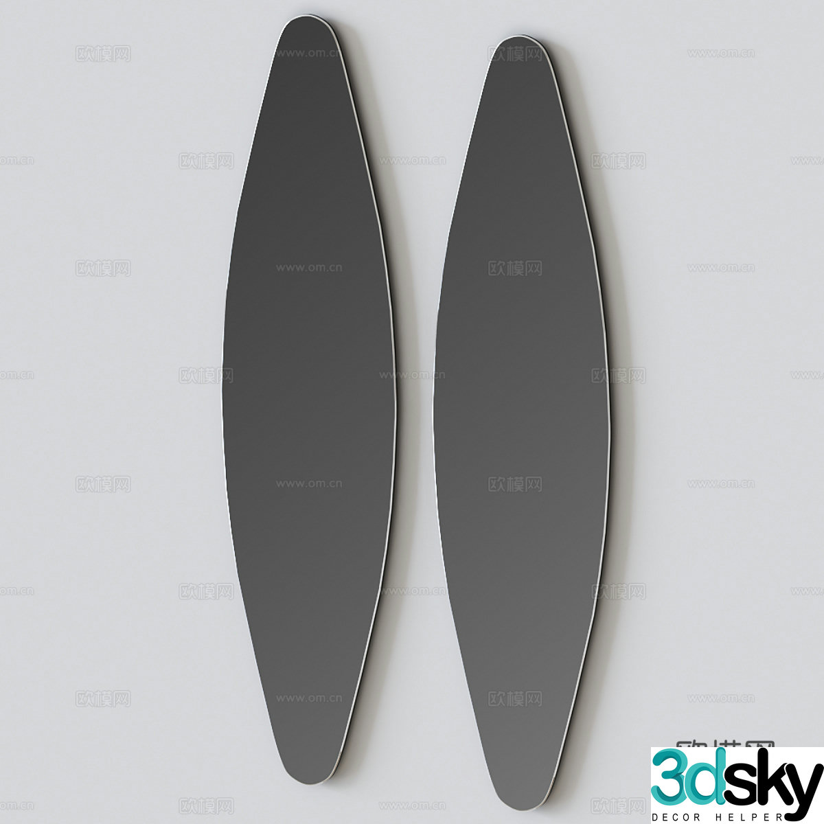 Modern mirror Decorative mirror Full-body mirror Floor-standing mirror Dressing mirror Special-shaped mirror Bathroom mirror 3D model