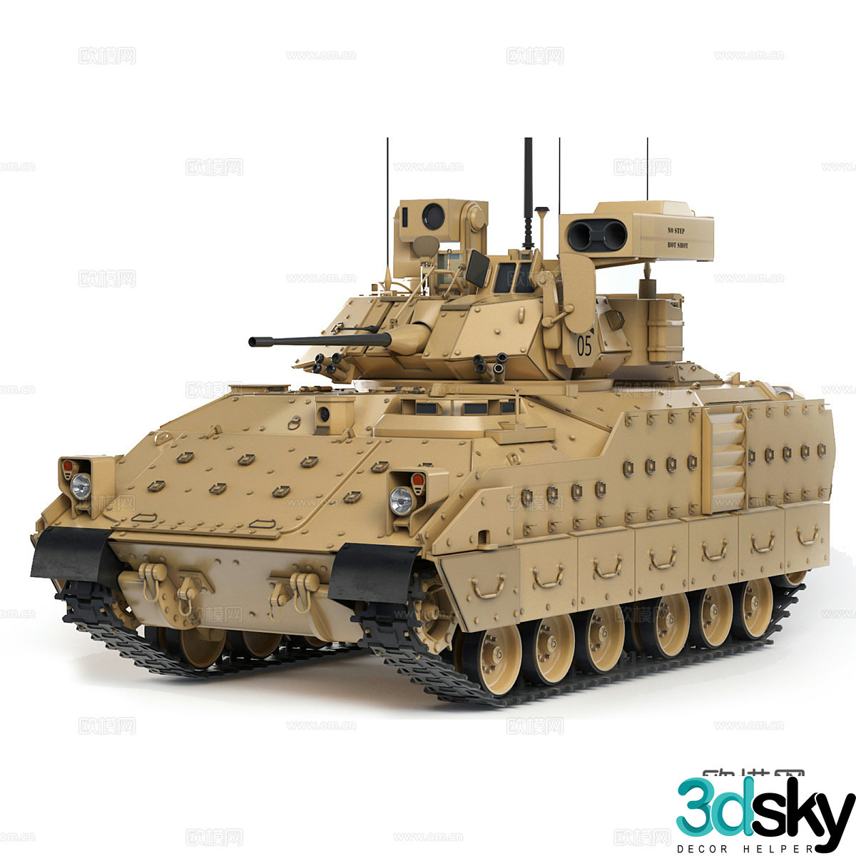 Tank Military Equipment Infantry Fighting Vehicle Armored Vehicle Tank3D Model