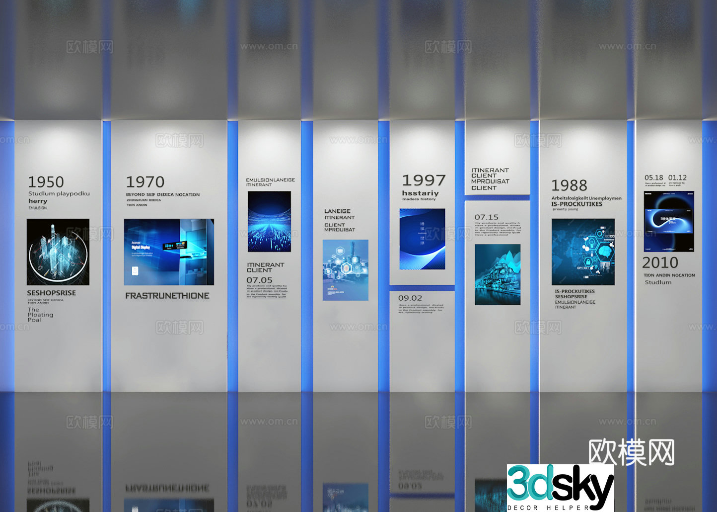 Exhibition hall 3d model