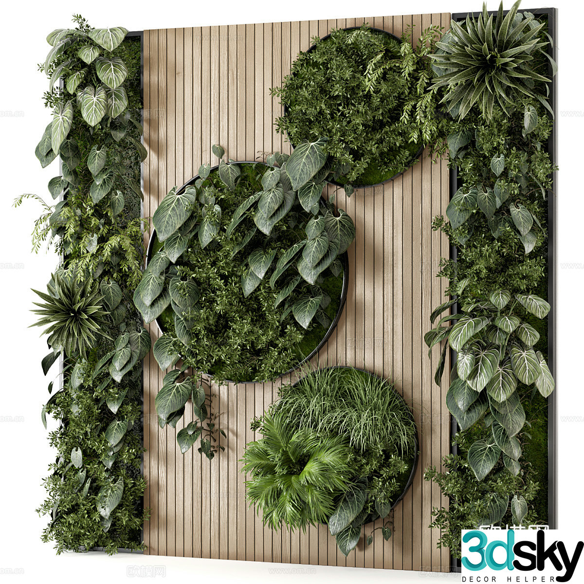 Green plant wall Green plant decorative wall Plant wall Landscape green plant wall Outdoor green plant wall Climbing 3D model