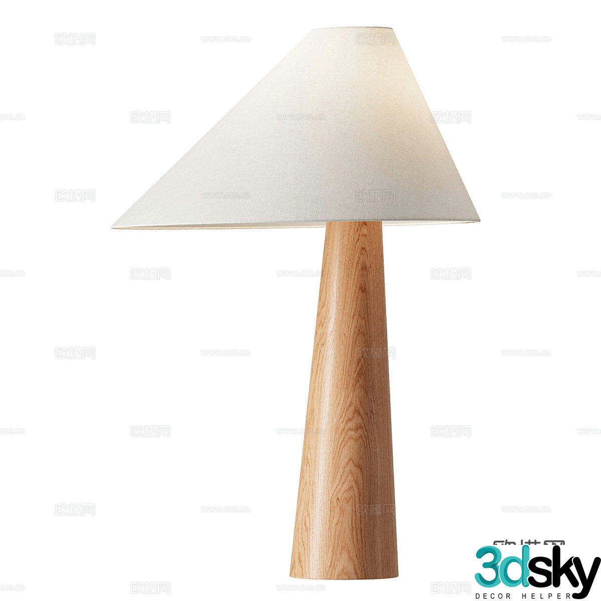 New Chinese Alvin Table Lamp 3D Model