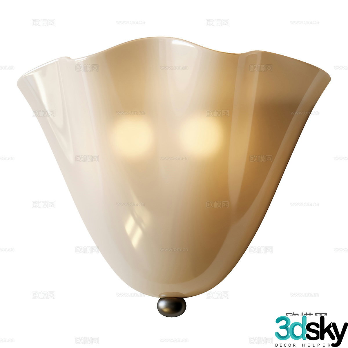 American retro Vera wall light 3d model