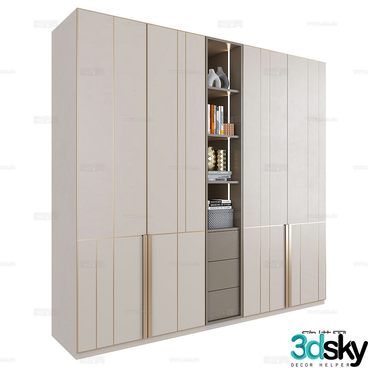 Decorative cabinet Storage cabinet Decorative cabinet Ornaments Decorative ornaments Ornaments Wardrobe 3D Model