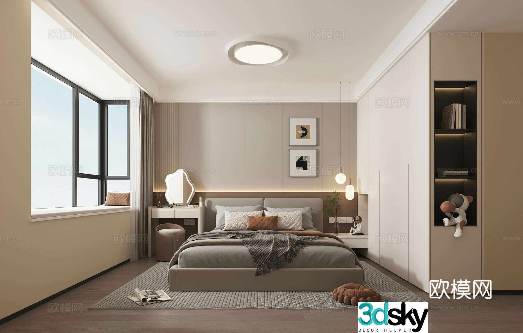 Modern bedroom 3d model