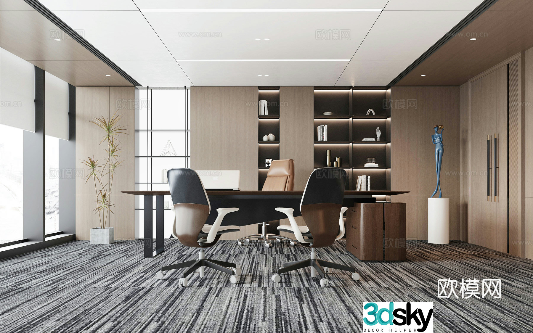 Modern office 3d model