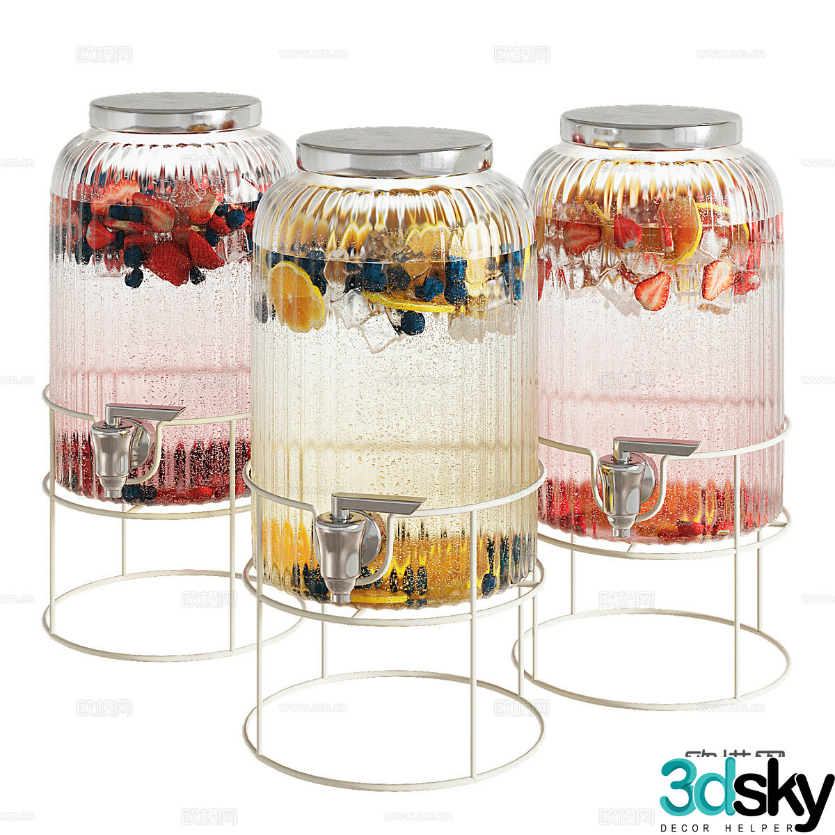Wine lemonade dispenser 3D model