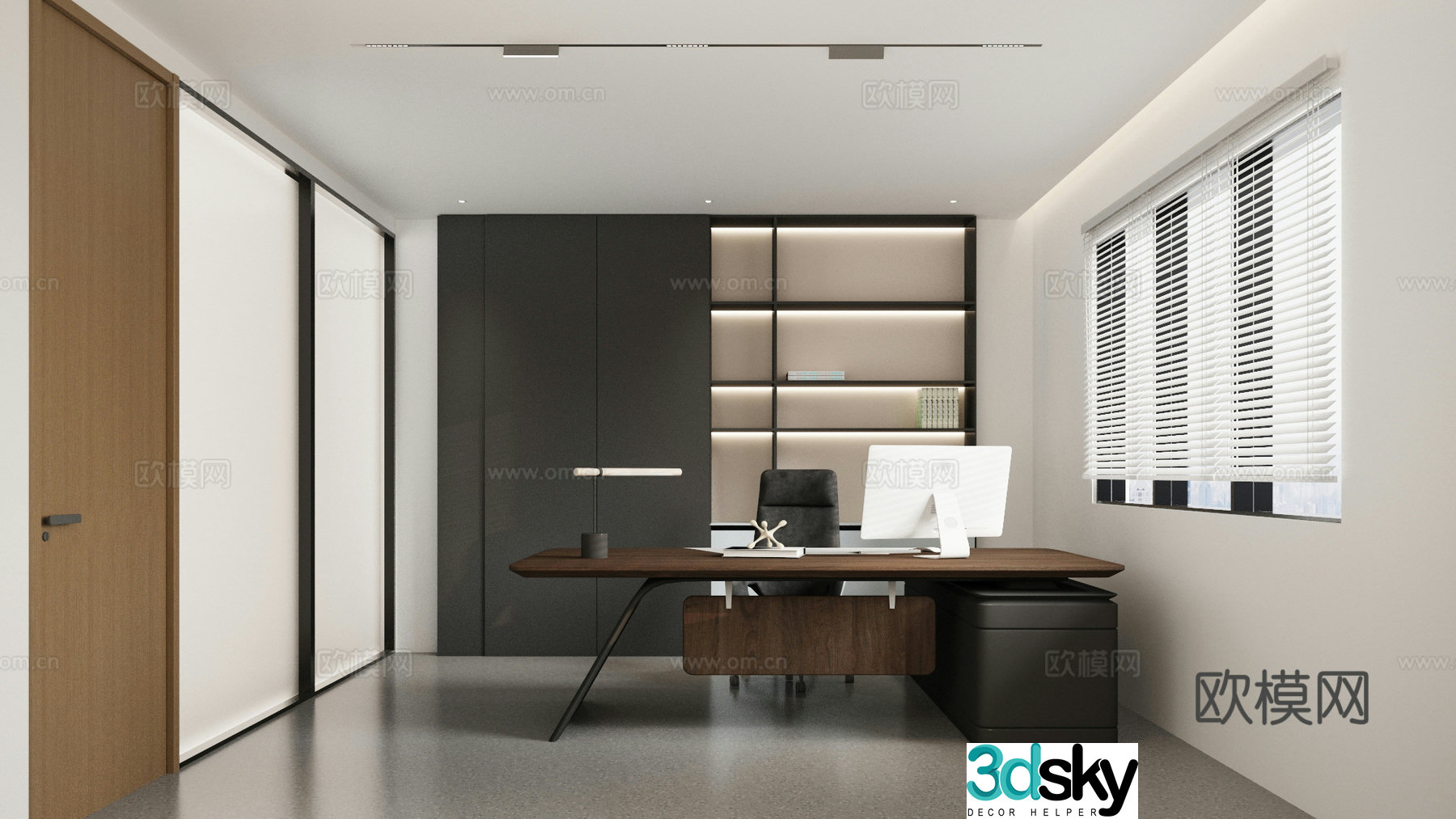 Modern Office General Manager Office 3D Model