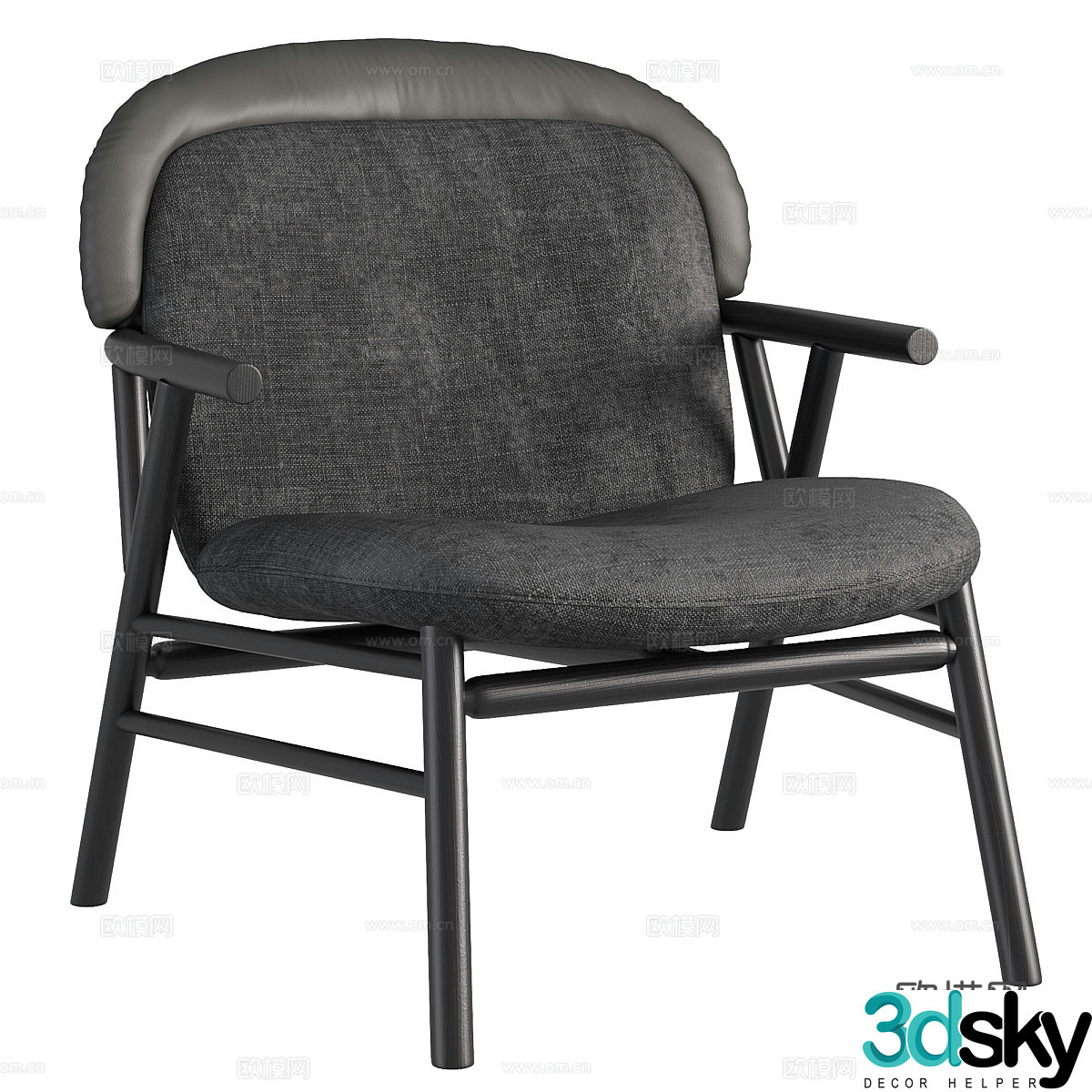Garden leisure chair Outdoor leisure chair Garden single chair Outdoor single chair Leather leisure chair Leather 3d model