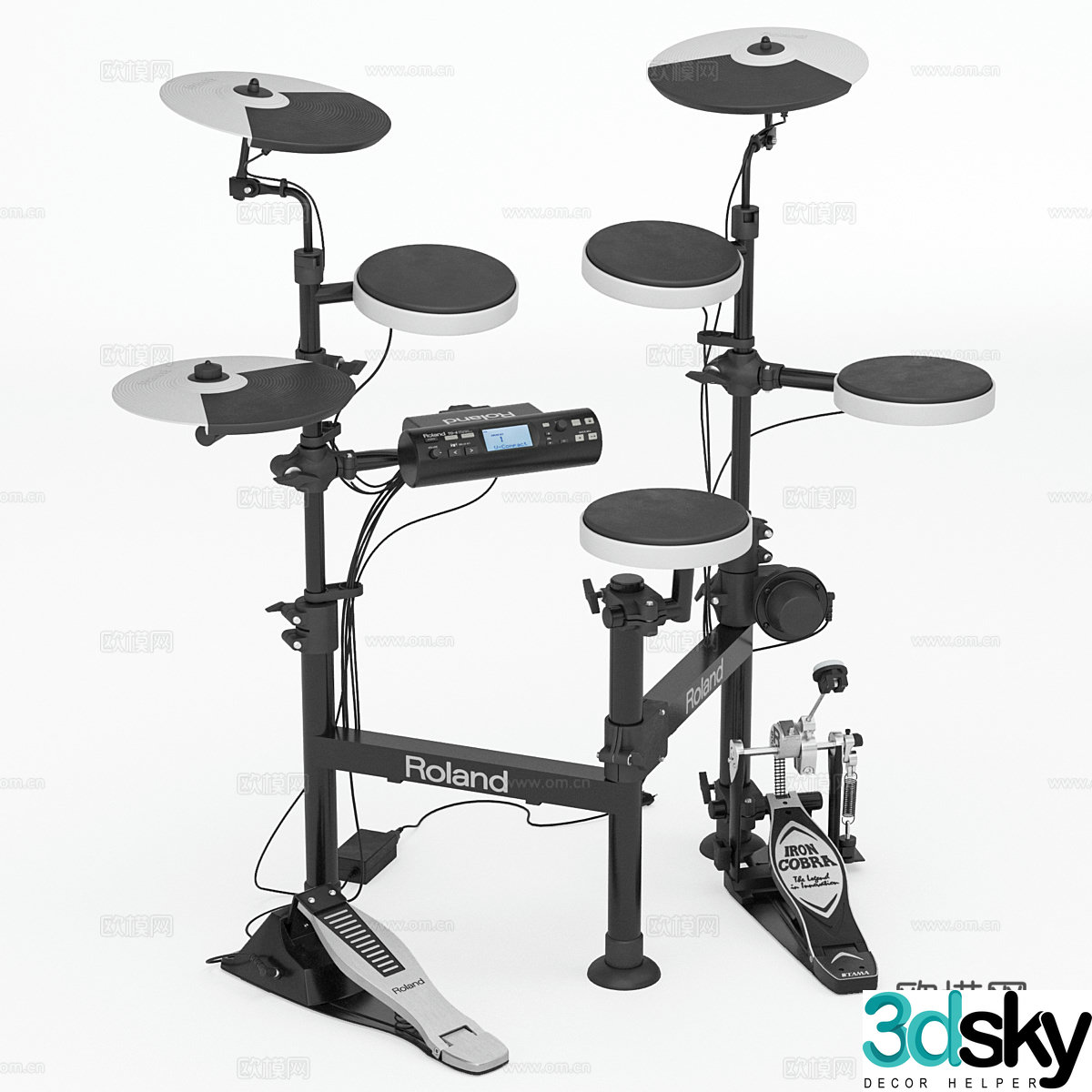 Drum electronic drum set electronic drum set electronic drum 3d model