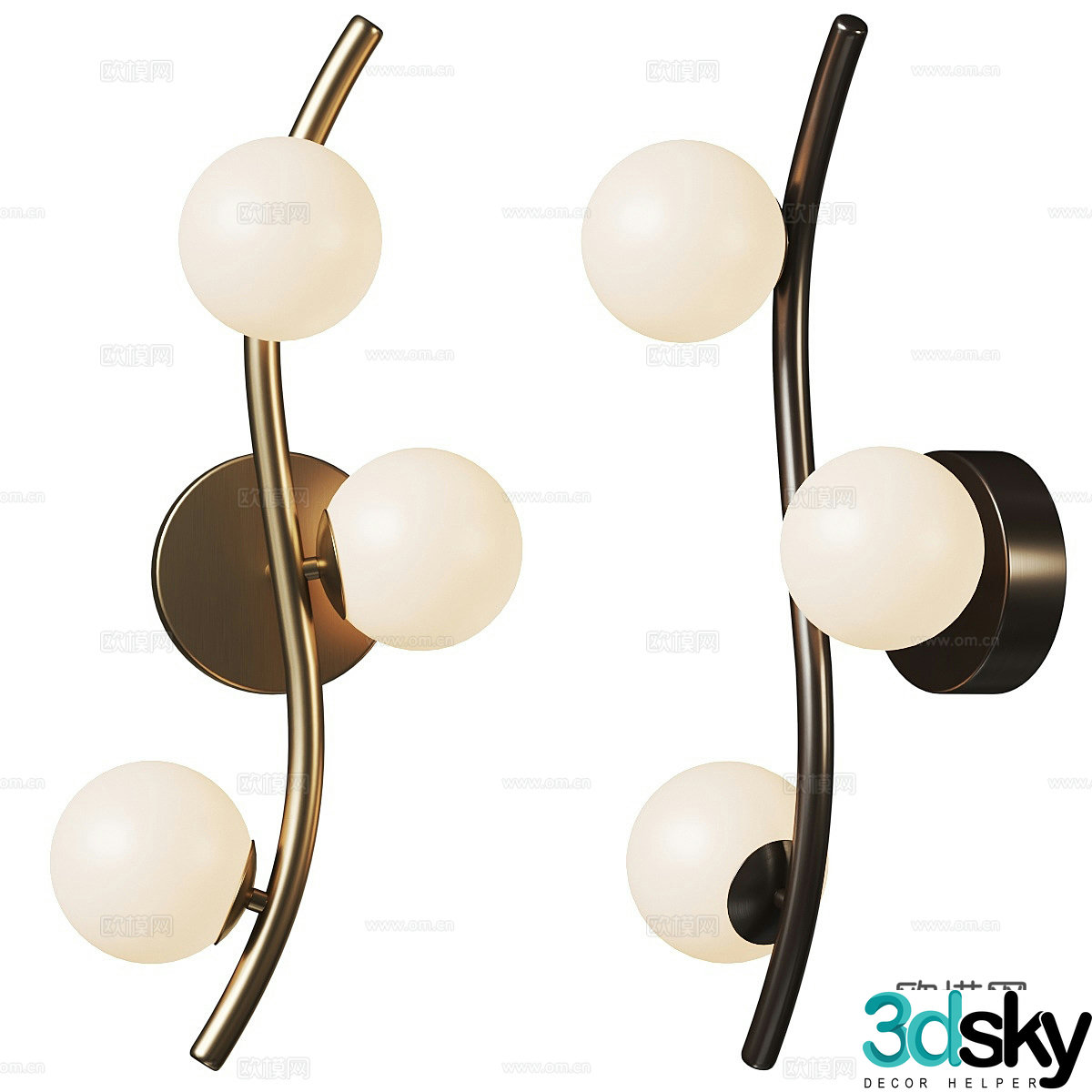 Light luxury wall lamp Art wall lamp Creative wall lamp Leisure wall lamp Children’s wall lamp Model wall lamp 3D model