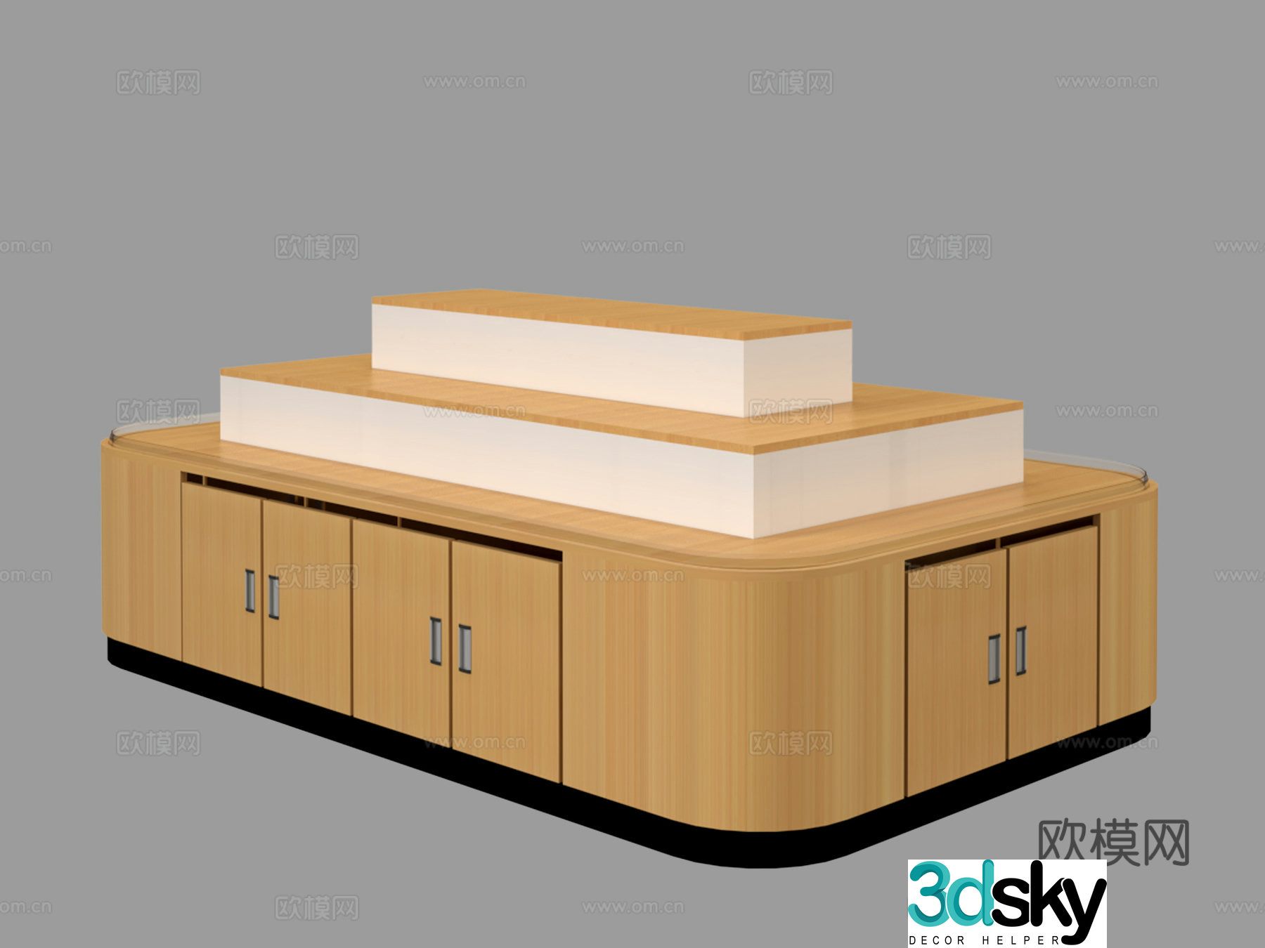 Supermarket shelves Showcase shelves Zhongdao shelves End shelves Showcase Showcase Showcase 3D model