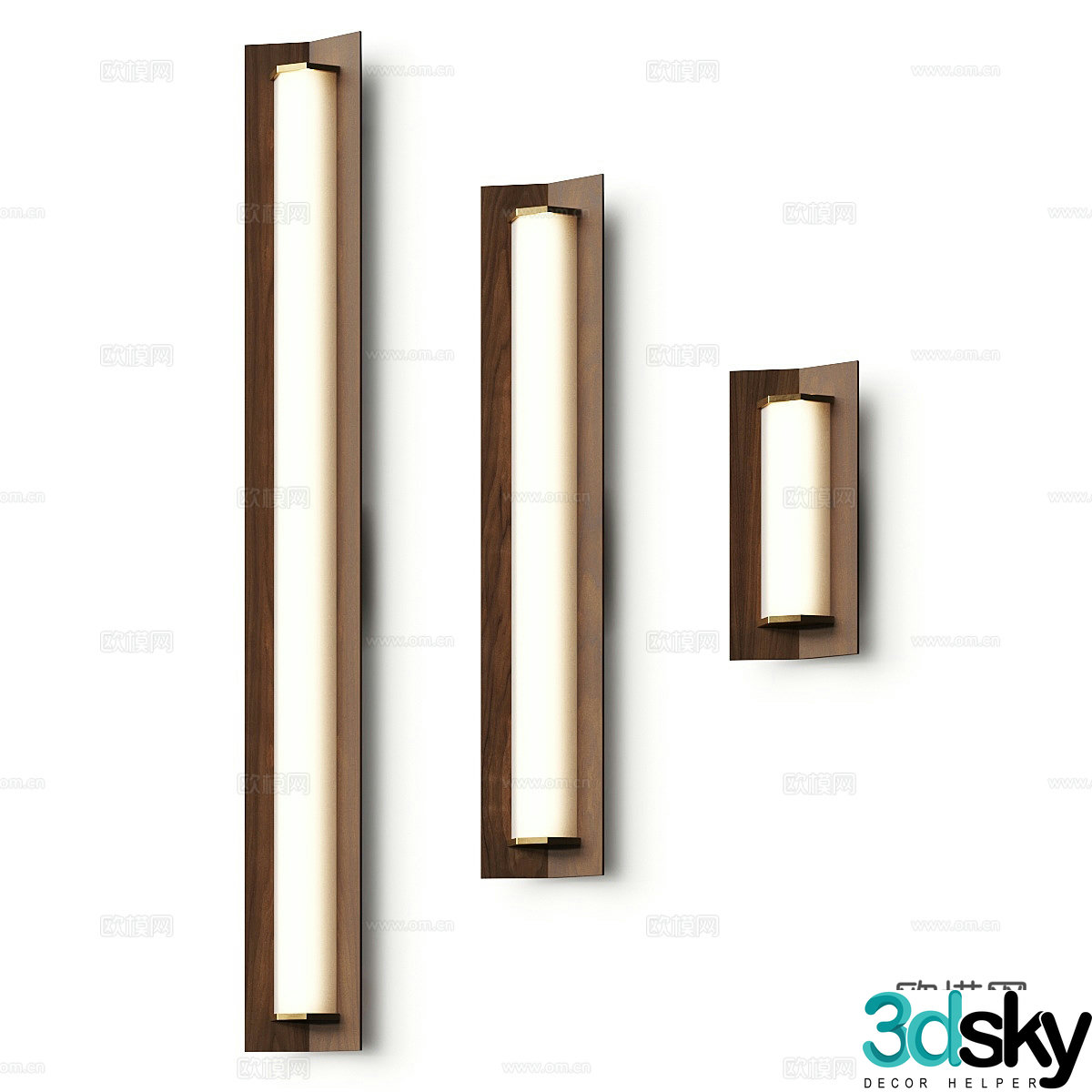 New Chinese light luxury Cerno Penna decorative wall light 3D model