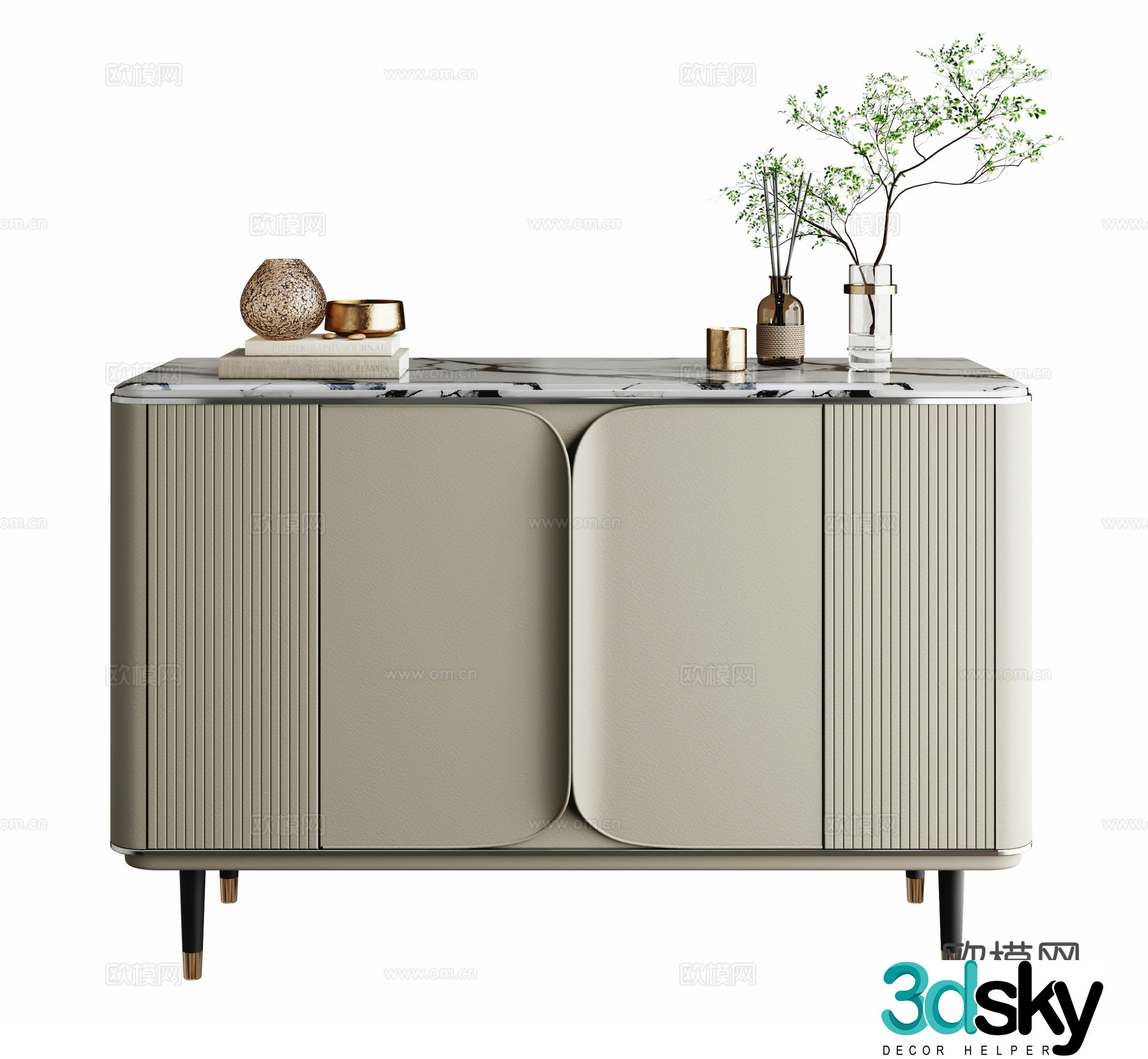 Modern entrance cabinet 3D model