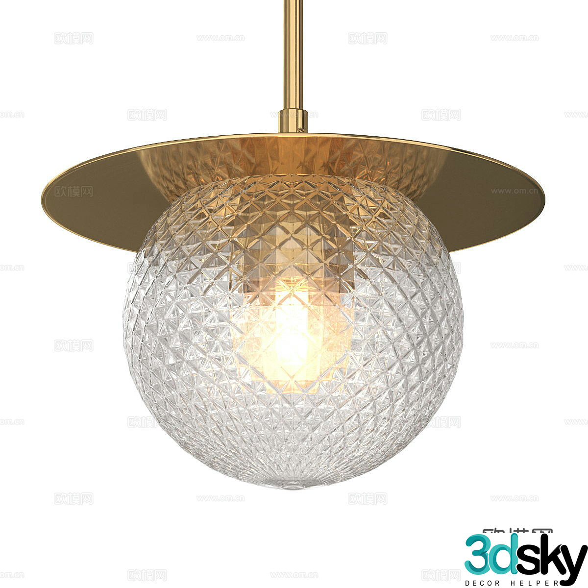 Modern light luxury Roshni metal chandeliers 3D model