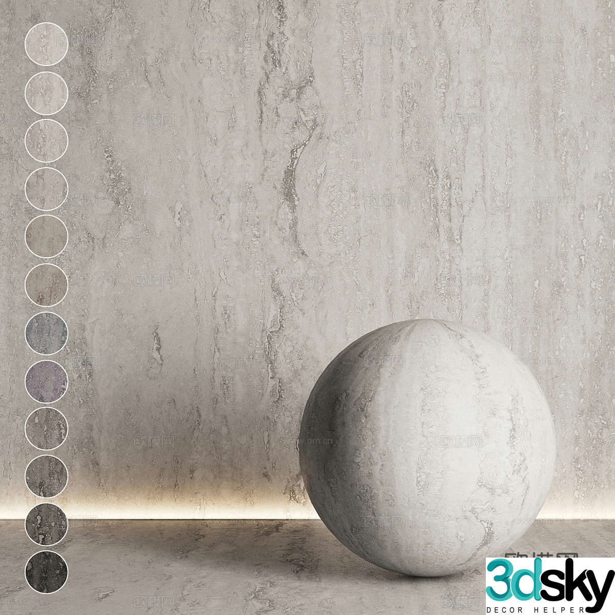 3D model of floor tiles