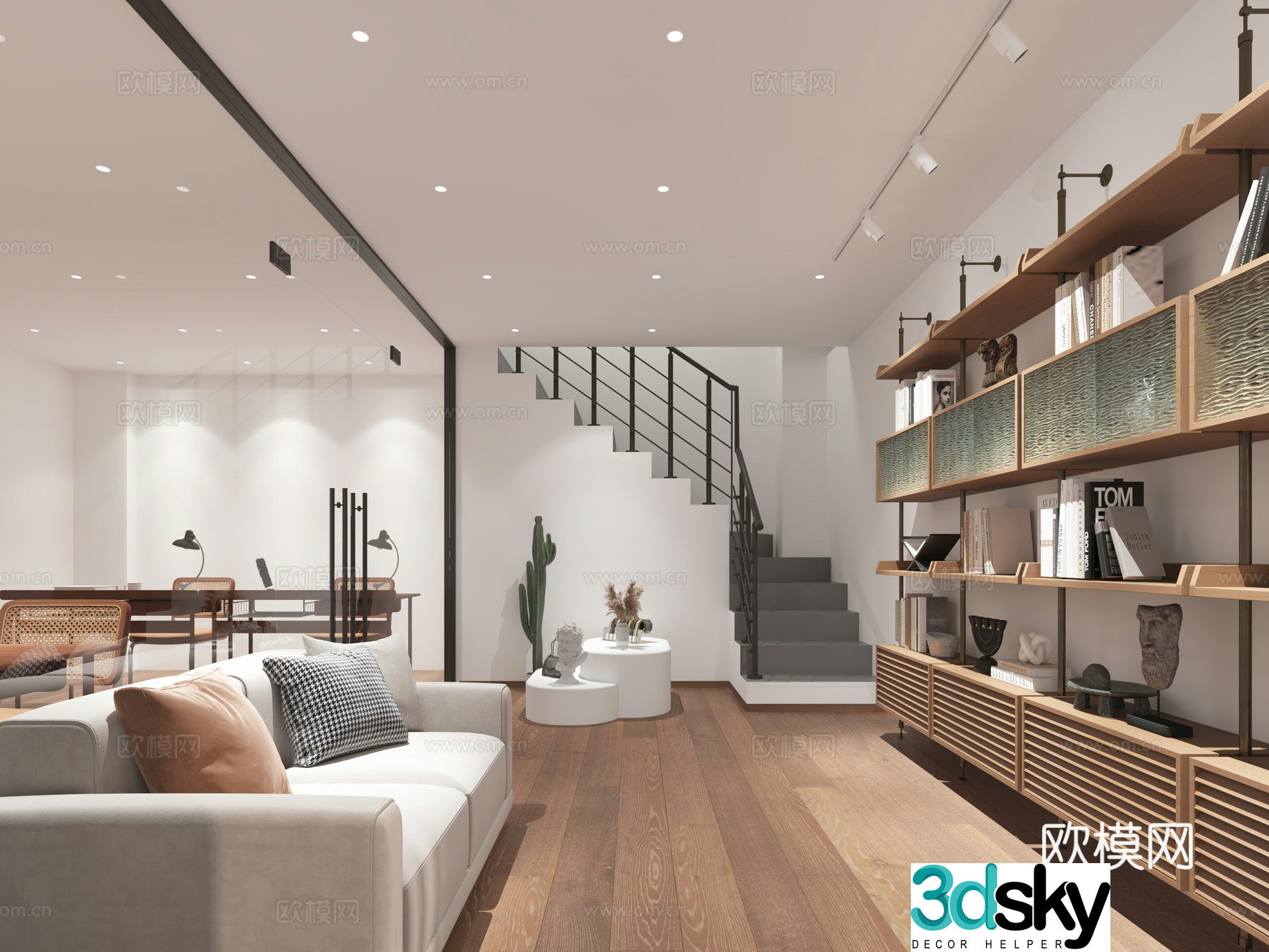 Modern luxury store 3d model