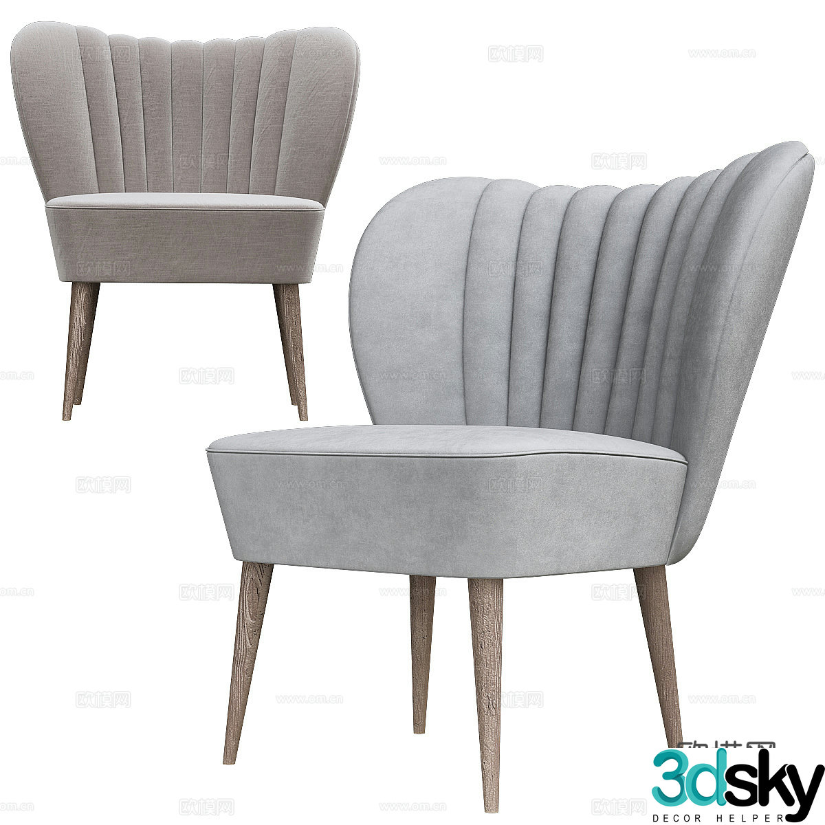 Fabric leisure chair Fabric single chair Courtyard leisure chair Outdoor leisure chair Outdoor single chair Courtyard 3D model