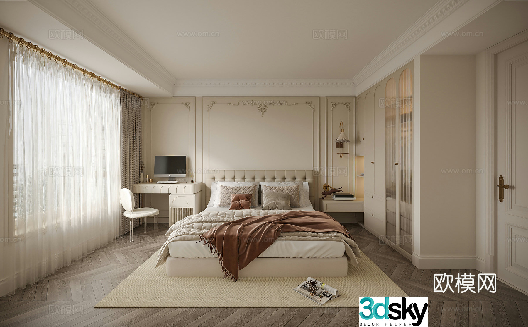 Bedroom Second bedroom Daughter room 3d model