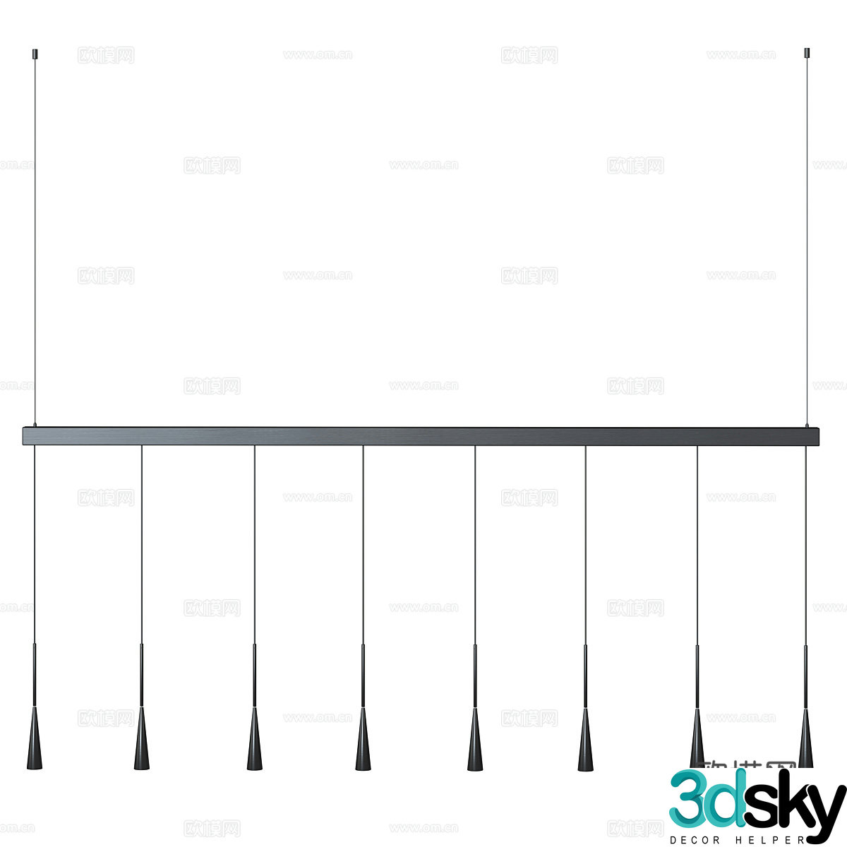 chandelier designed by MANNER and MATTER JET3d model