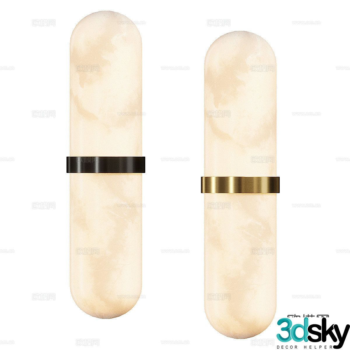 New Chinese light luxury SABBE wall light 3D model