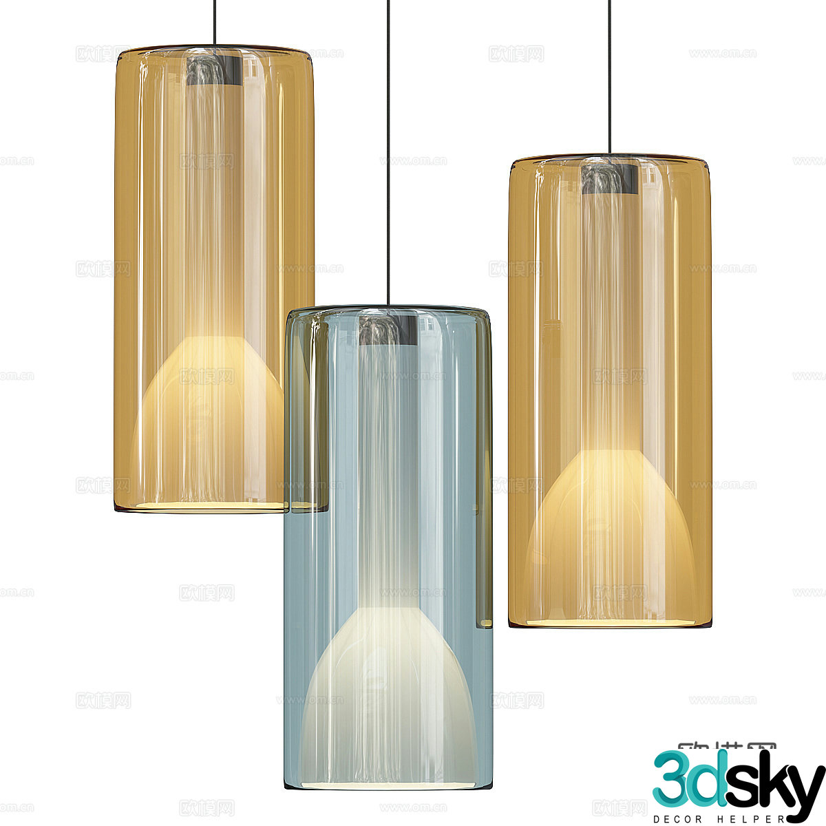 Glass Chandelier Restaurant Chandelier Bar Chandelier Art Chandelier Children Chandelier Chandelier Combination 3D Model