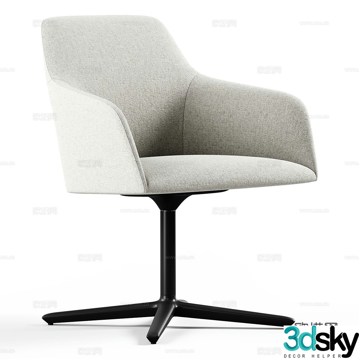 Modern Italian office chair 3d model