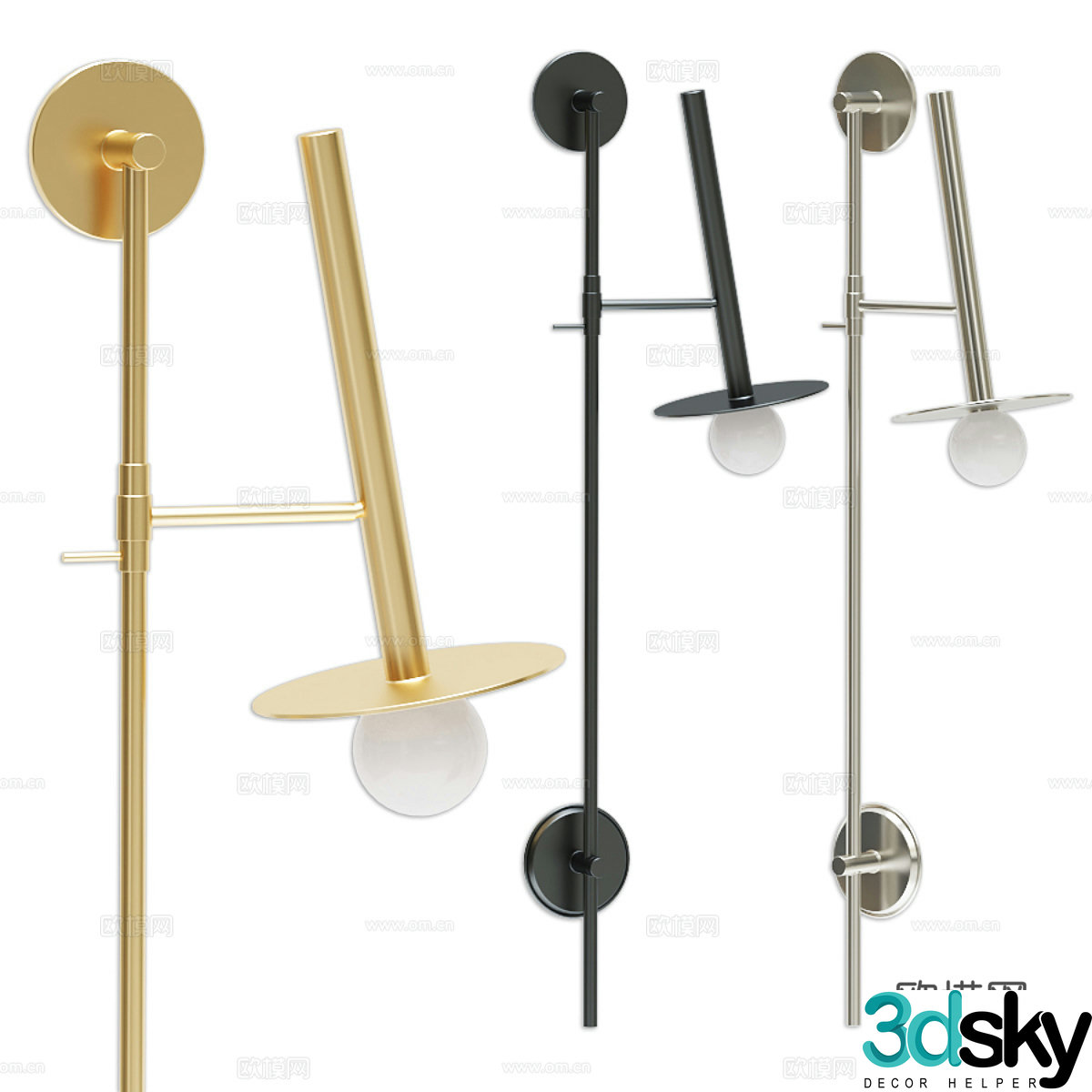 Minimalist wall lamp Art wall lamp Bedside wall lamp Outdoor wall lamp Wrought art wall lamp Garden wall lamp 3D model