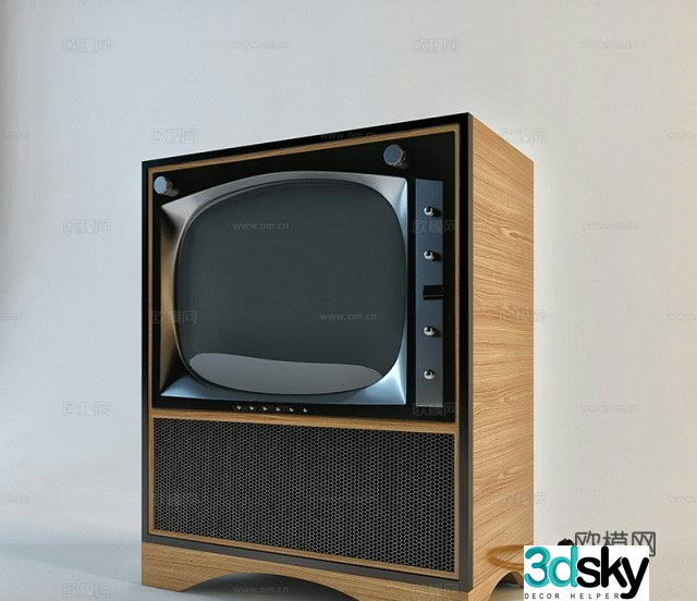 Vintage TV cabinet 3d model