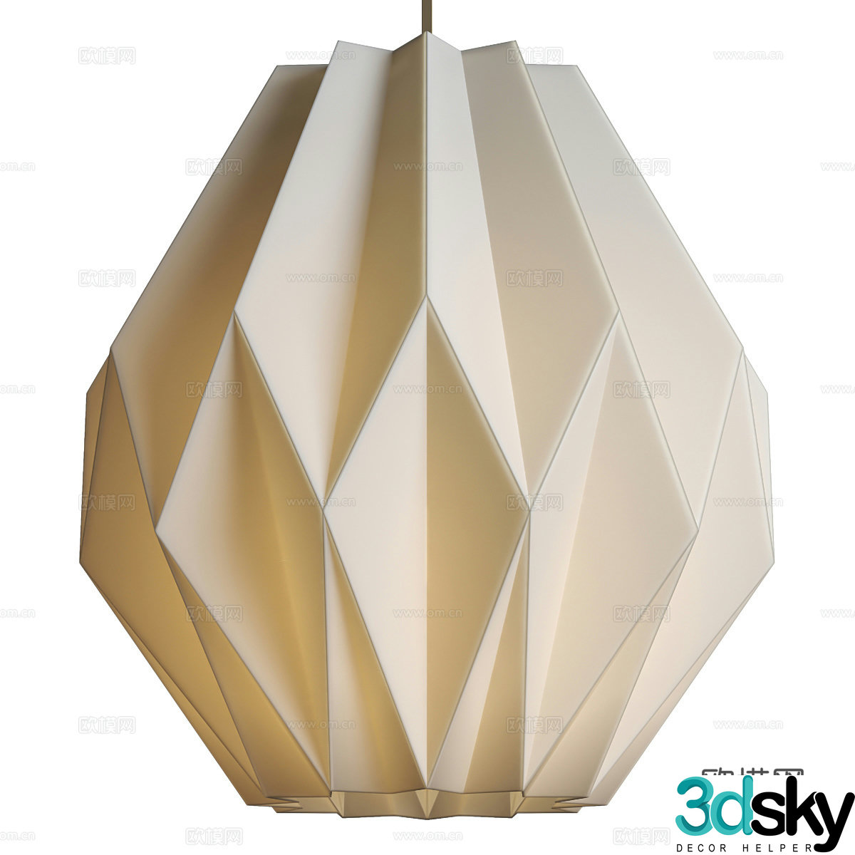 Paper chandelier Art chandelier Creative chandelier Restaurant chandelier Bar chandelier Translucent chandelier 3d model