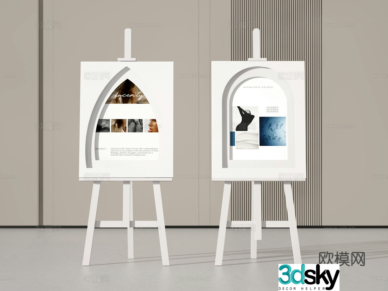Billboard 3d model