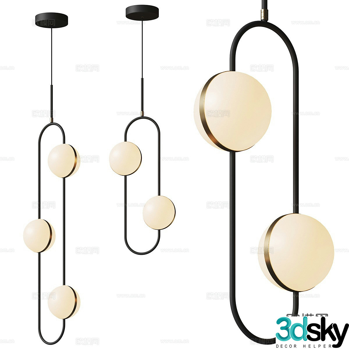 Light luxury chandeliers cream style chandeliers bedside chandeliers restaurant chandeliers bar chandeliers background wall chandeliers 3D model