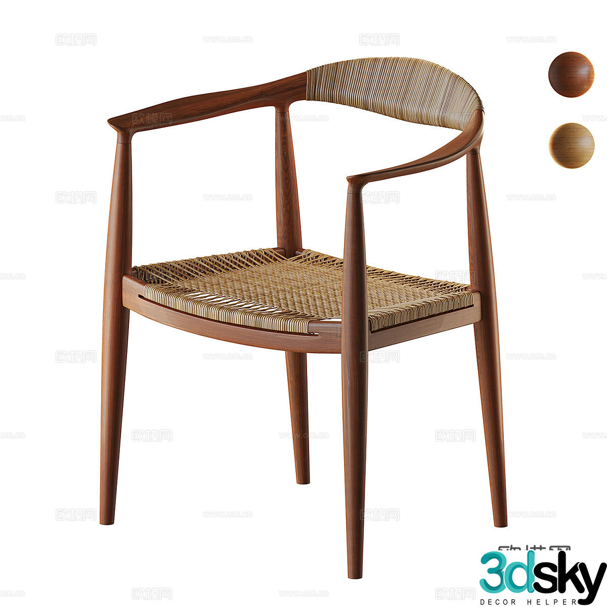 Middle-aged leisure chair Middle-aged single chair Rattan single chair Rattan leisure chair Courtyard leisure chair Garden 3D model