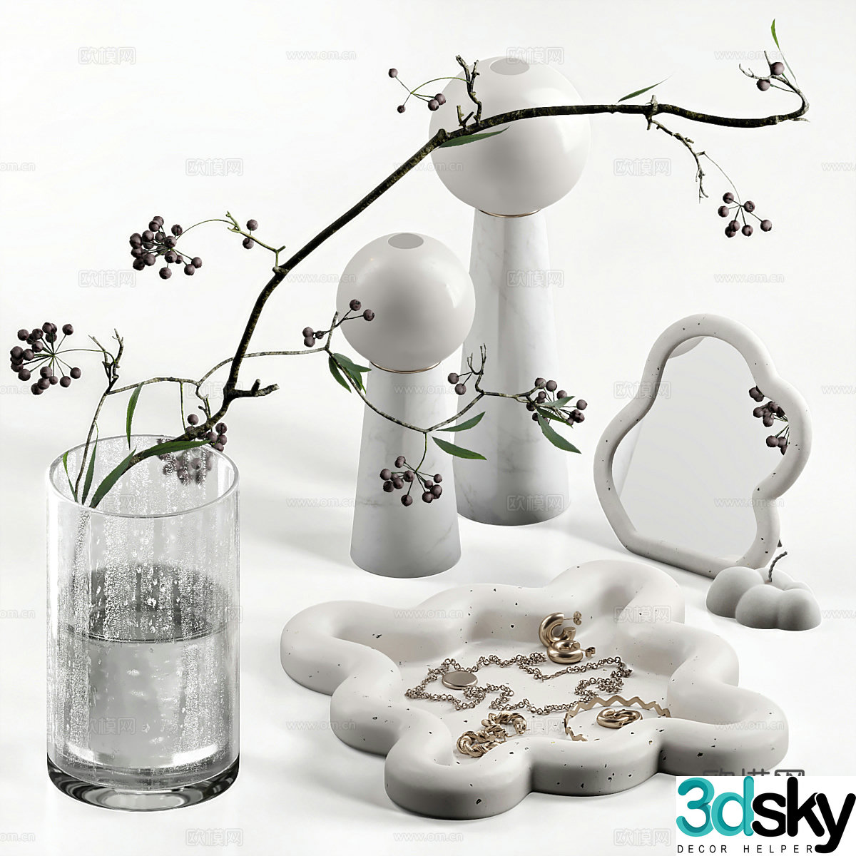 Wasabi ornaments Decorative ornaments Decorative ornaments Ornaments Green plant ornaments Dining table ornaments 3D model