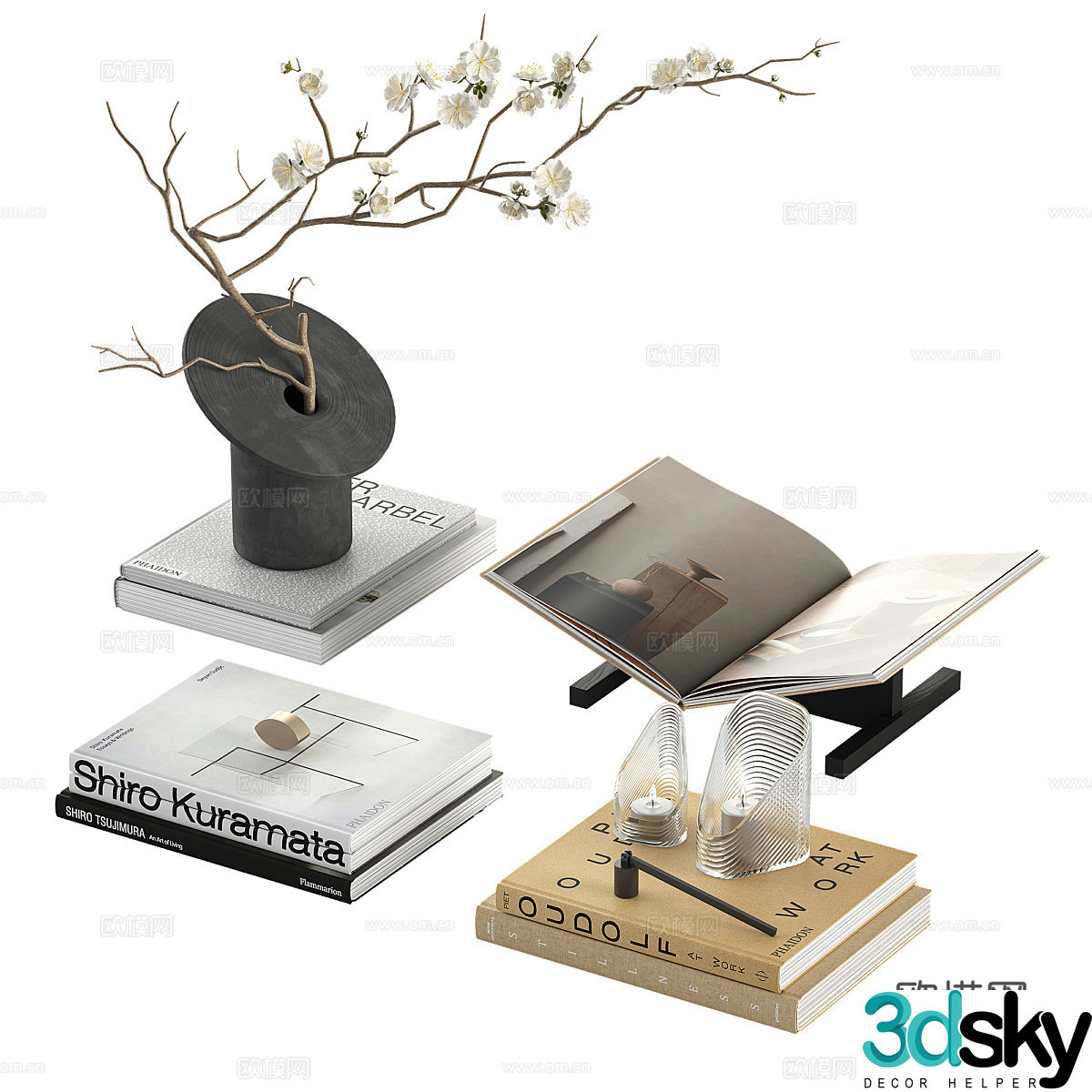 Ornament combination Decorative ornament Decorative ornament Dinner table ornament Side cabinet ornament Electric 3D model