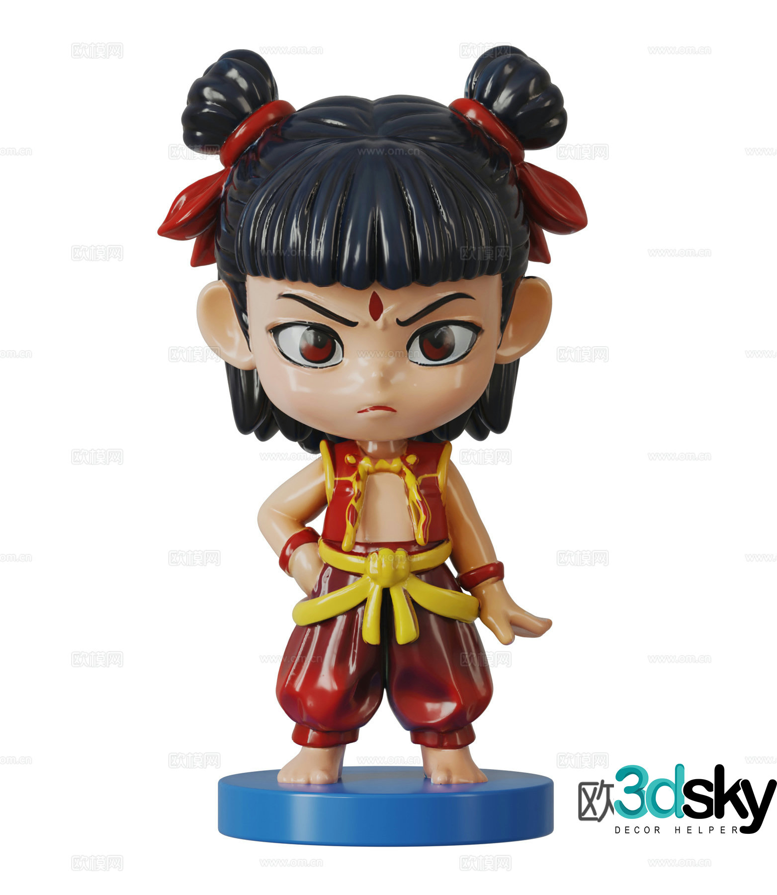 Modern doll 3d model