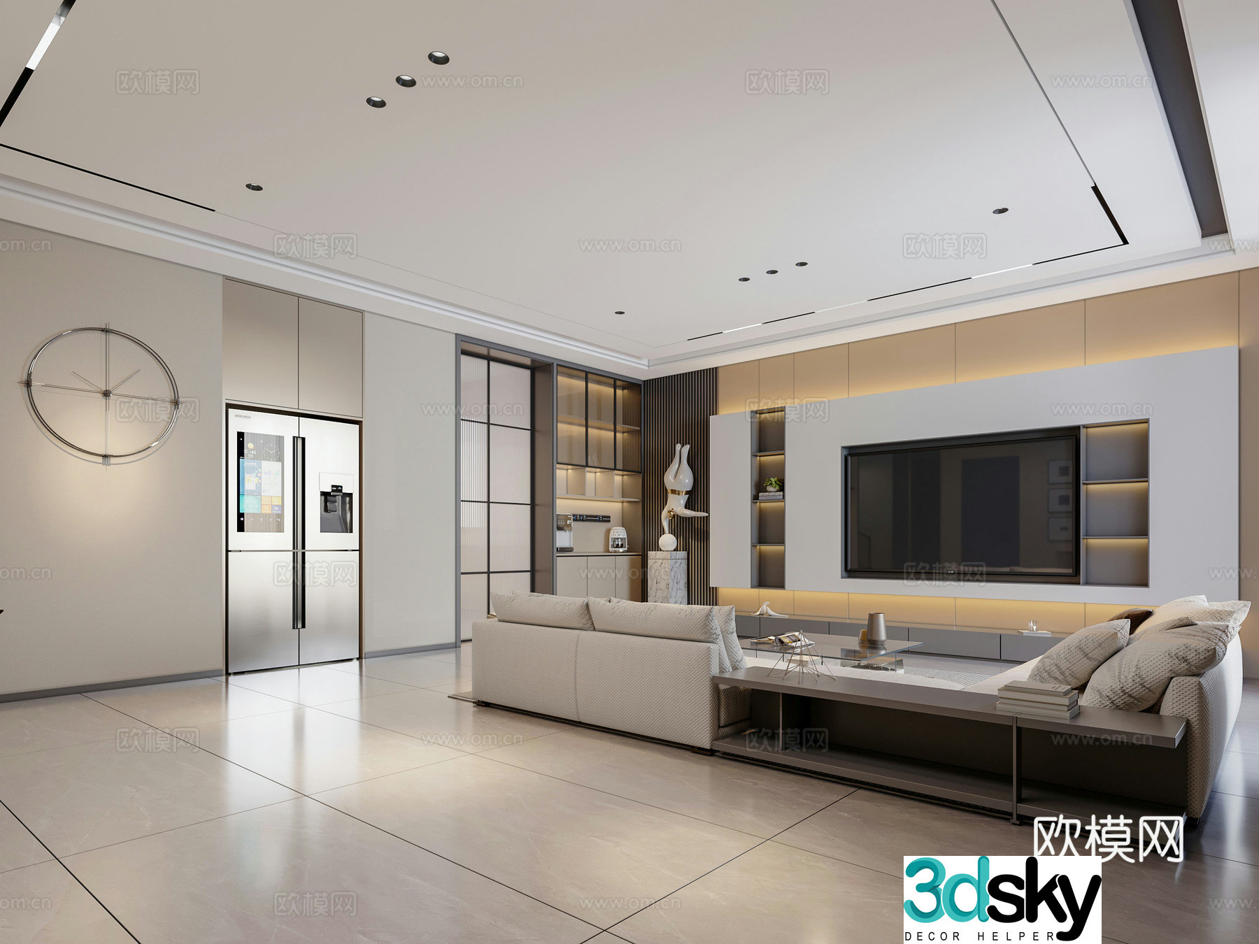 Self-built living room 3D model