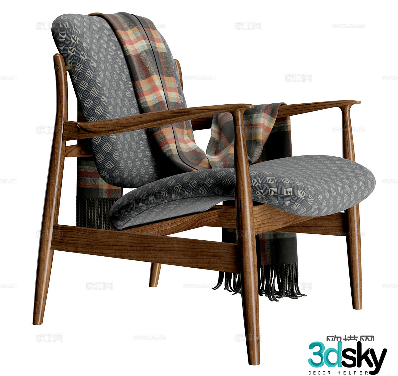 Medium style leisure chair courtyard leisure chair courtyard single chair outdoor leisure chair outdoor single chair 3d model