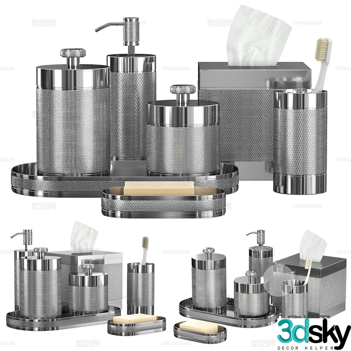 Bathroom supplies Bathroom accessories Bathroom accessories Bathroom accessories Bathroom accessories Bathroom supplies Soap 3d model