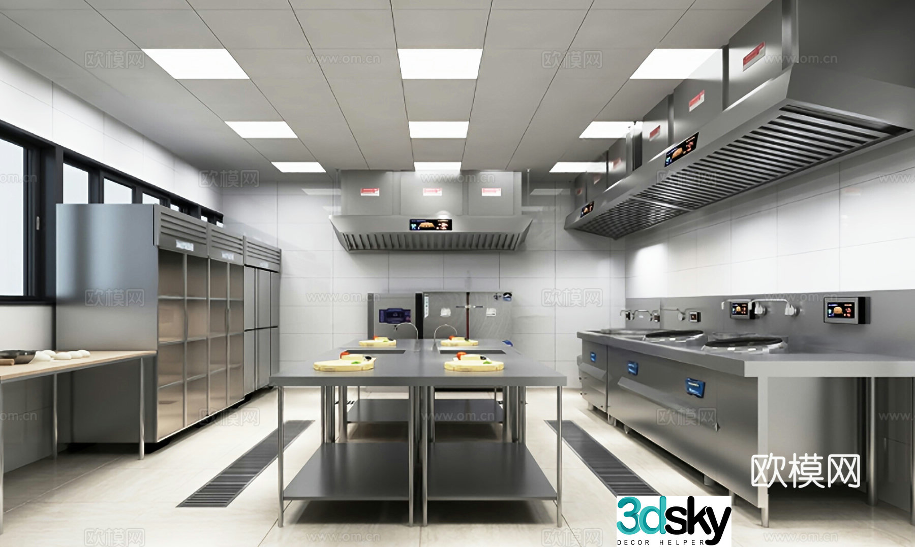 Modern kitchen 3d model