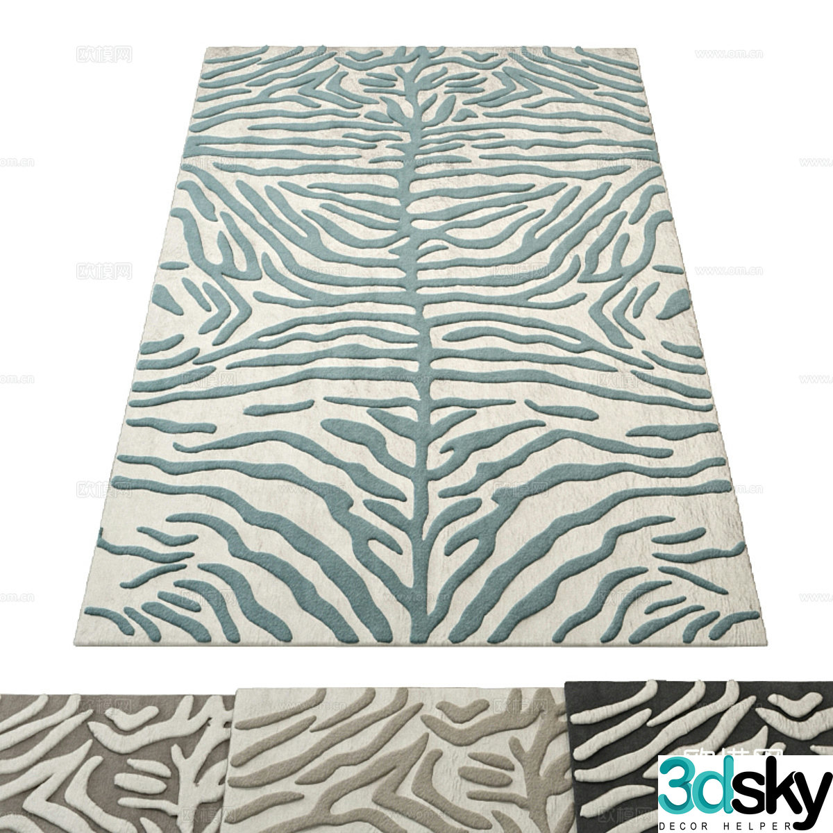 Pattern carpet Art carpet Tiger leather carpet Modeling carpet Decorative carpet Blanket Living room 3D model