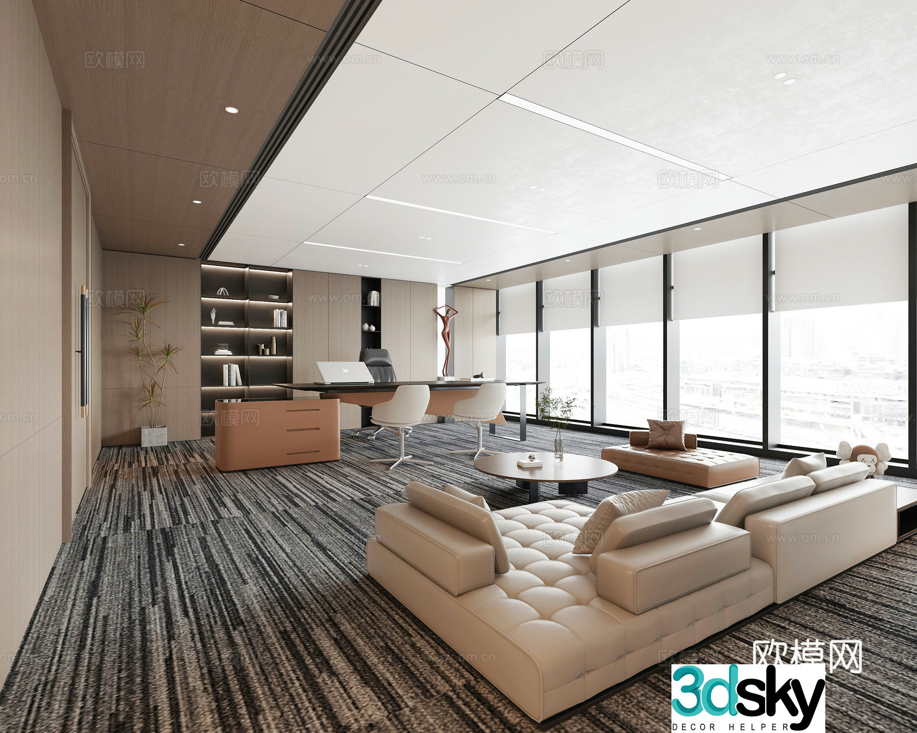 Modern office 3d model