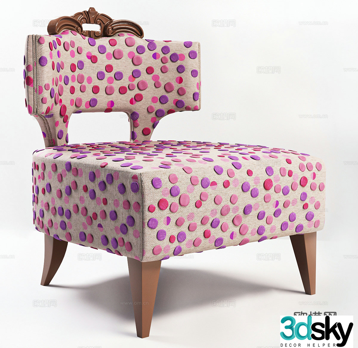 Fabric leisure chair Fabric leisure chair Fabric single chair Children’s single chair Children’s room single chair Children’s 3D model