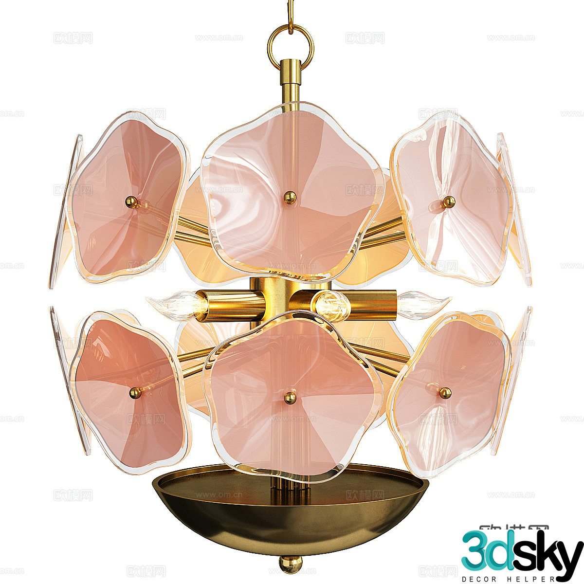 Light luxury chandeliers art chandeliers modeling chandeliers bedside chandeliers flower chandeliers restaurant chandeliers 3D model