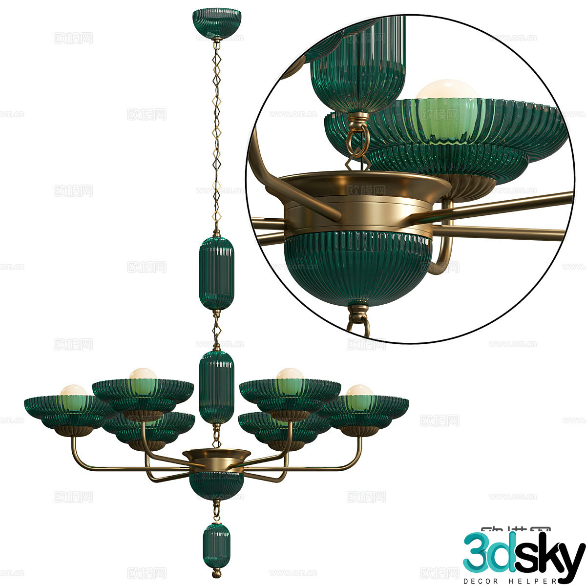 Classical chandeliers crystal chandeliers glass chandeliers hotel chandeliers villa chandeliers restaurant chandeliers 3D model