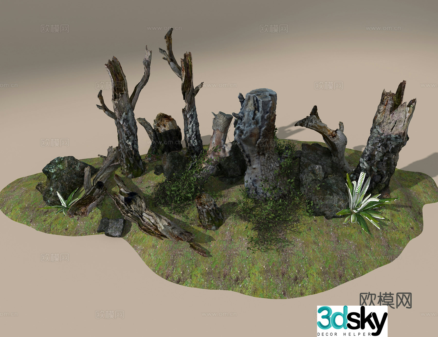 Dead wood 3d model
