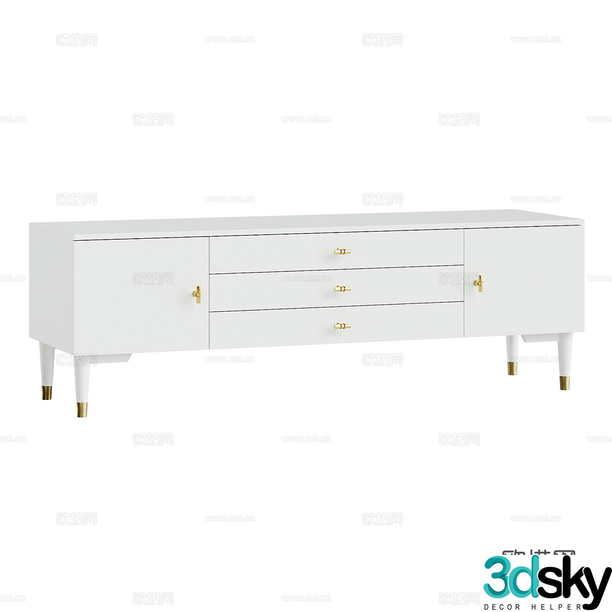 Modern simple TV cabinet TV cabinet Simple TV cabinet Low cabinet 3D model